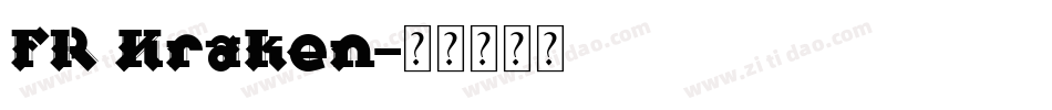 FR Kraken字体转换